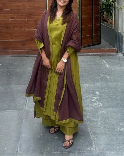 Olive green cotton set